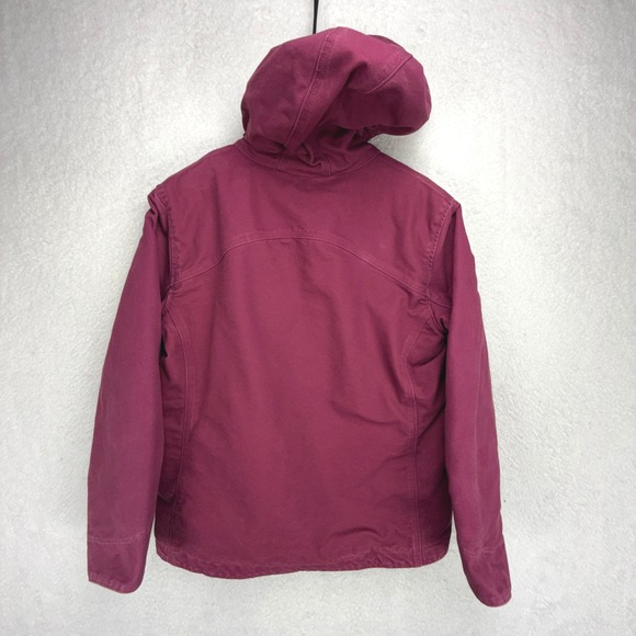 Carhartt Sandstone Berkley Jacket Sherpa Lined Women Medium 100657 654 Raspberry - Picture 2 of 16